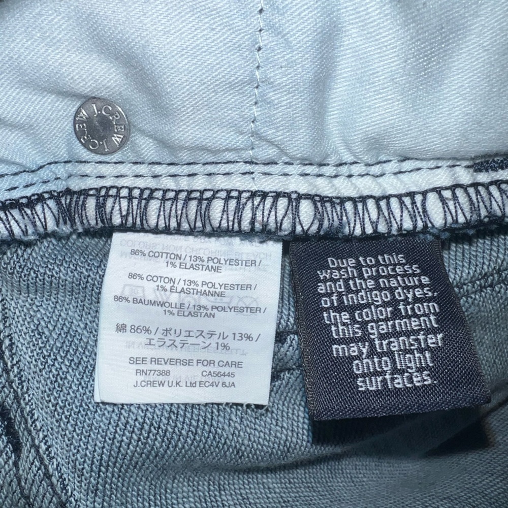 J Crew Women's Tall Skinny Leg Jeans | Dark Denim | - Picture 9 of 11